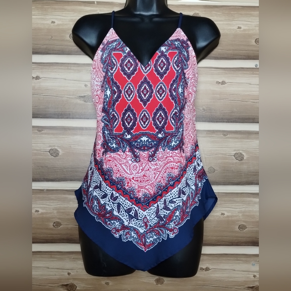 5/$25 IN San Francisco women floral multi color blouse size small‎